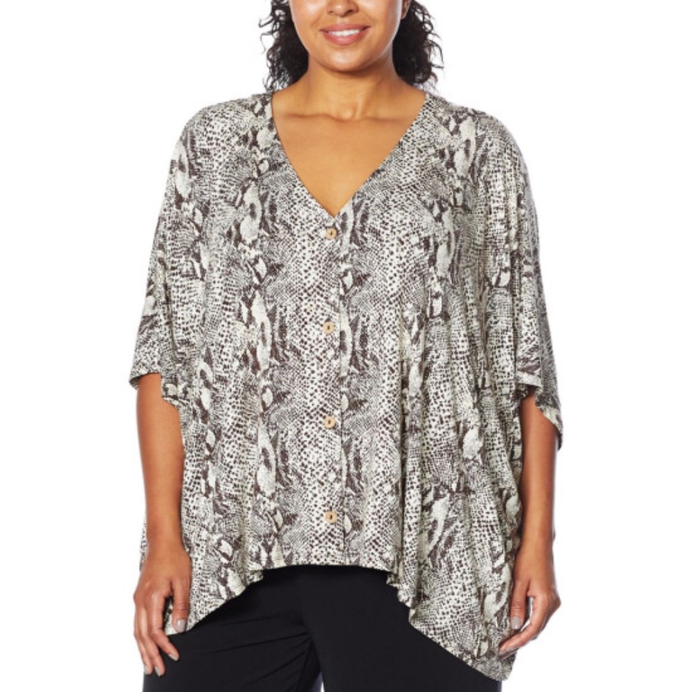 Colleen Lopez Women's Snakeskin Top Size M/L (NWT)